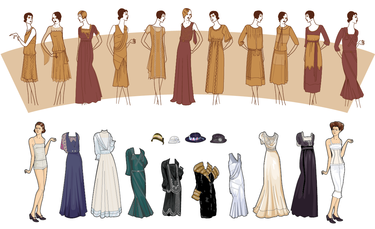 Dress collection illustration